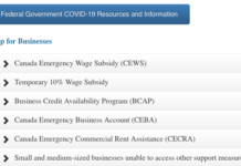 COVID-19 Resource for Canadian Government Business Relief