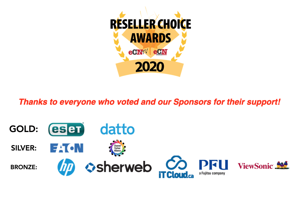 14th Annual Canadian Reseller Choice Awards The Winners Are… E