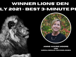 The Winner of July 2021 Lions Den is…..