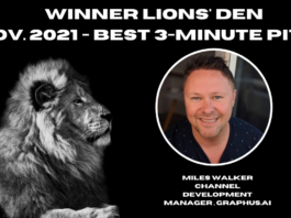The Winner of November 2021 Lions Den is…..