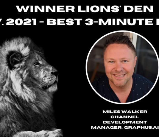 The Winner of November 2021 Lions Den is…..