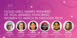 Cloud Girls Rising Awards Honor 6 Women to Watch in Next-Gen Technology